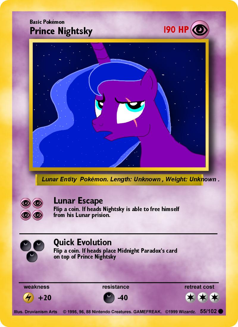 Prince Nightsky Pokemon Card Remake