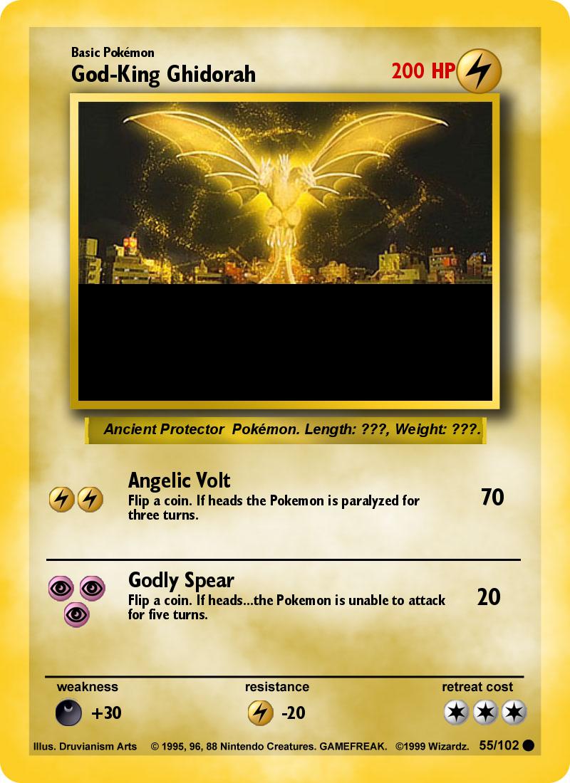 GMK King Ghidorah Pokemon Card