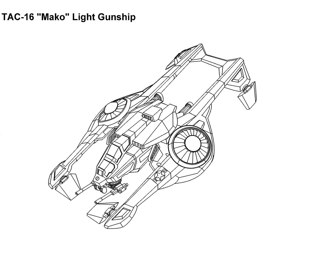 TAC-16 'Mako' Light Gunship