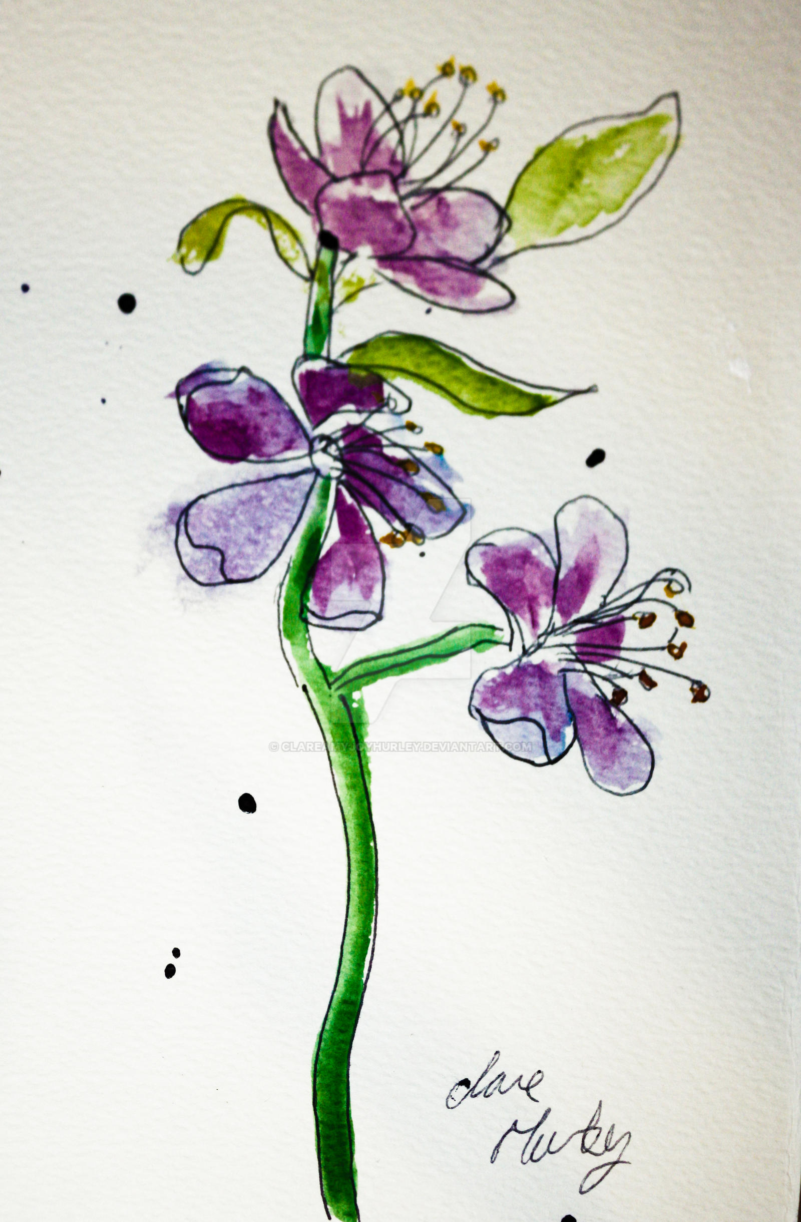 Watercolour Flowers 8