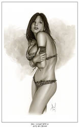 JANA - CAVEWOMAN Bw510 by AlexMirandaArt