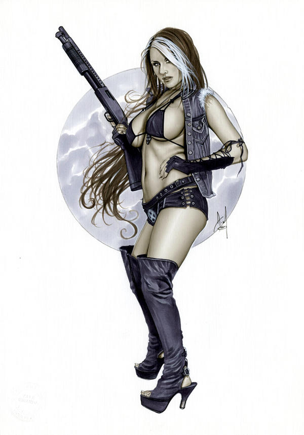 ROGUE II - ARMED AND DANGEROUS Bw805 by AlexMirandaArt