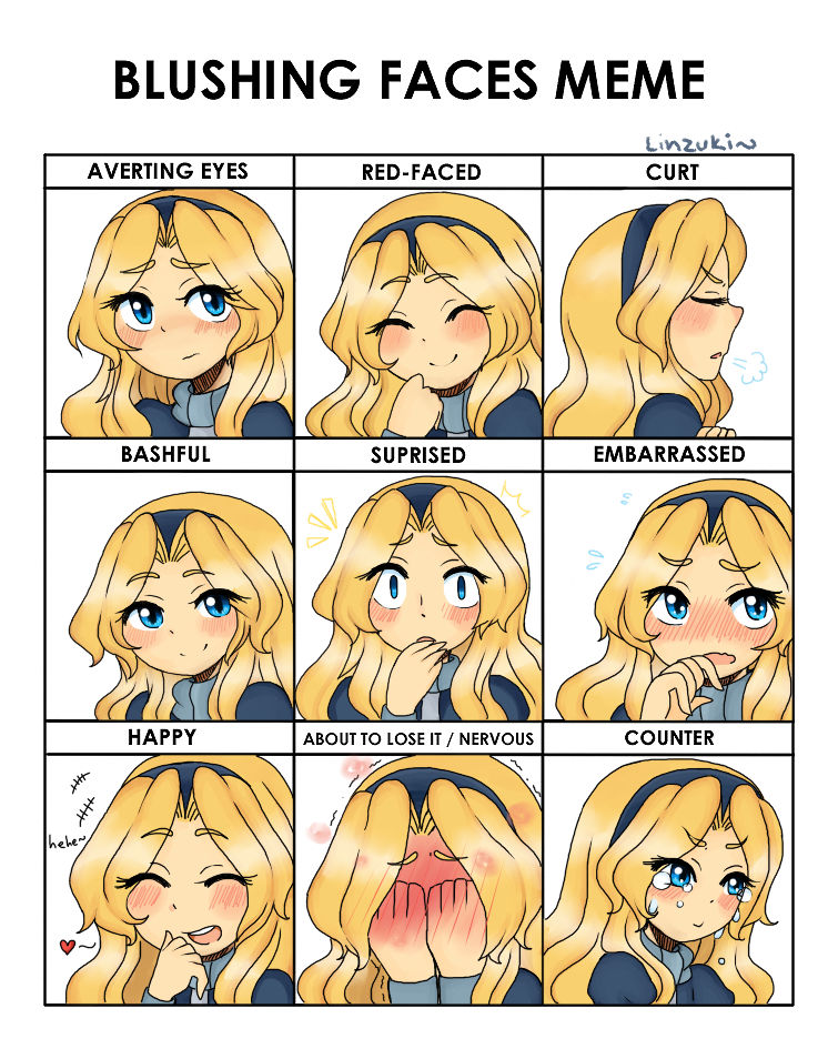 Blushing Faces Meme Maria by Linzuki on DeviantArt