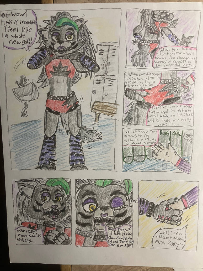 Fnaf Roxy Tf Roxanne Wolf TF - Wired for a New Job - P11 by TheDarkNeon on DeviantArt