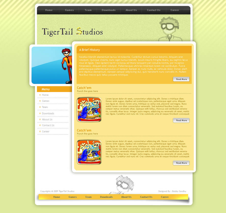 Flash Game Studio Web Design by bobbysandhu on DeviantArt