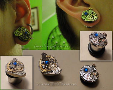 custom steampunk plugs