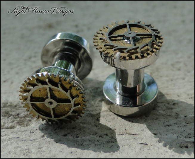 Steampunk Plugs -- 6g