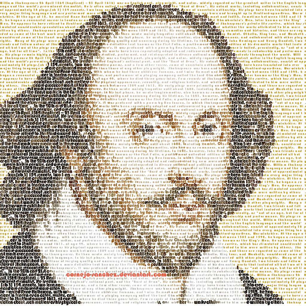 William Shakespeare Mosaic