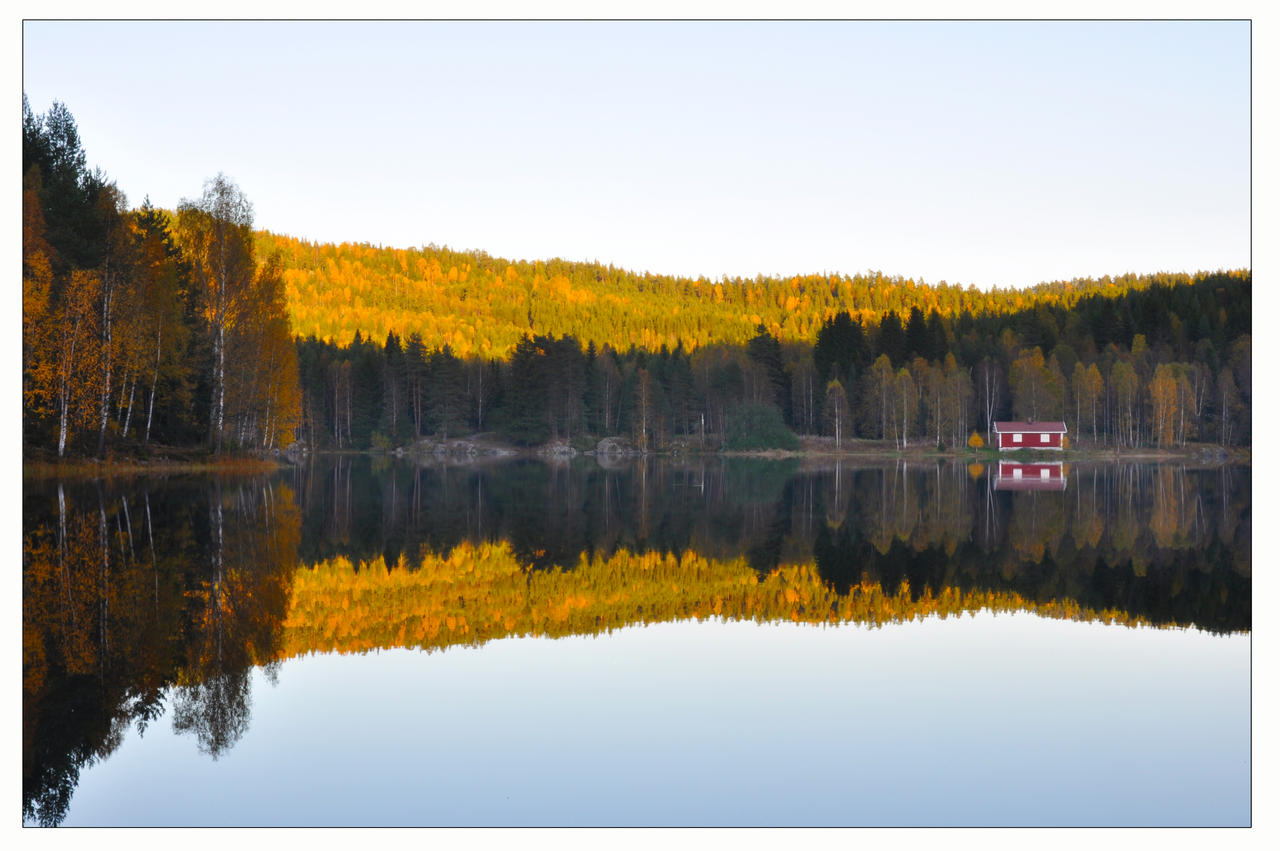 Red cabin.