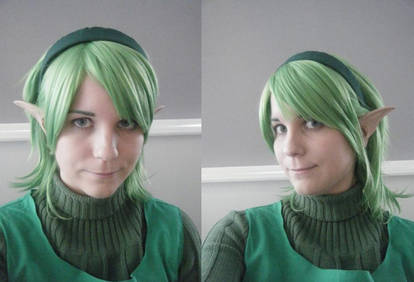 Saria- Wig, ears and make-up test