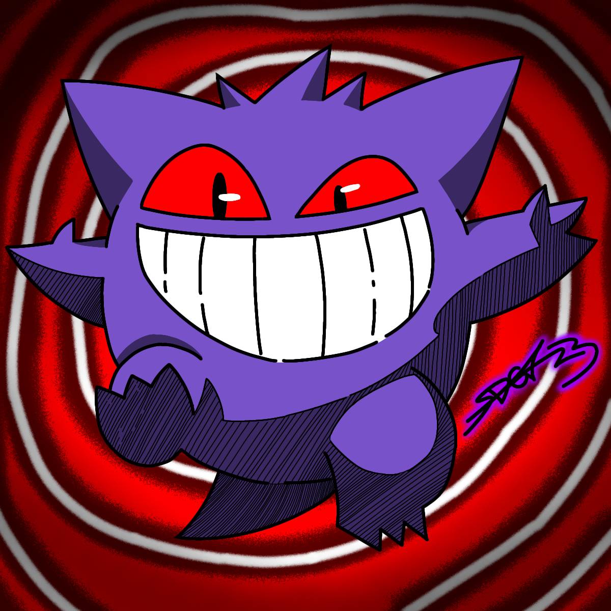 MW: Shiny Gengar by All0412 on DeviantArt