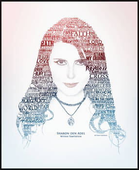 Sharon den Adel Text Portrait