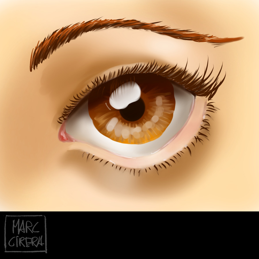 Sketching expressions brown eye