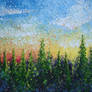 Impressionist Sunset Oil Paint