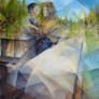 Lovers on a Lake - Oil