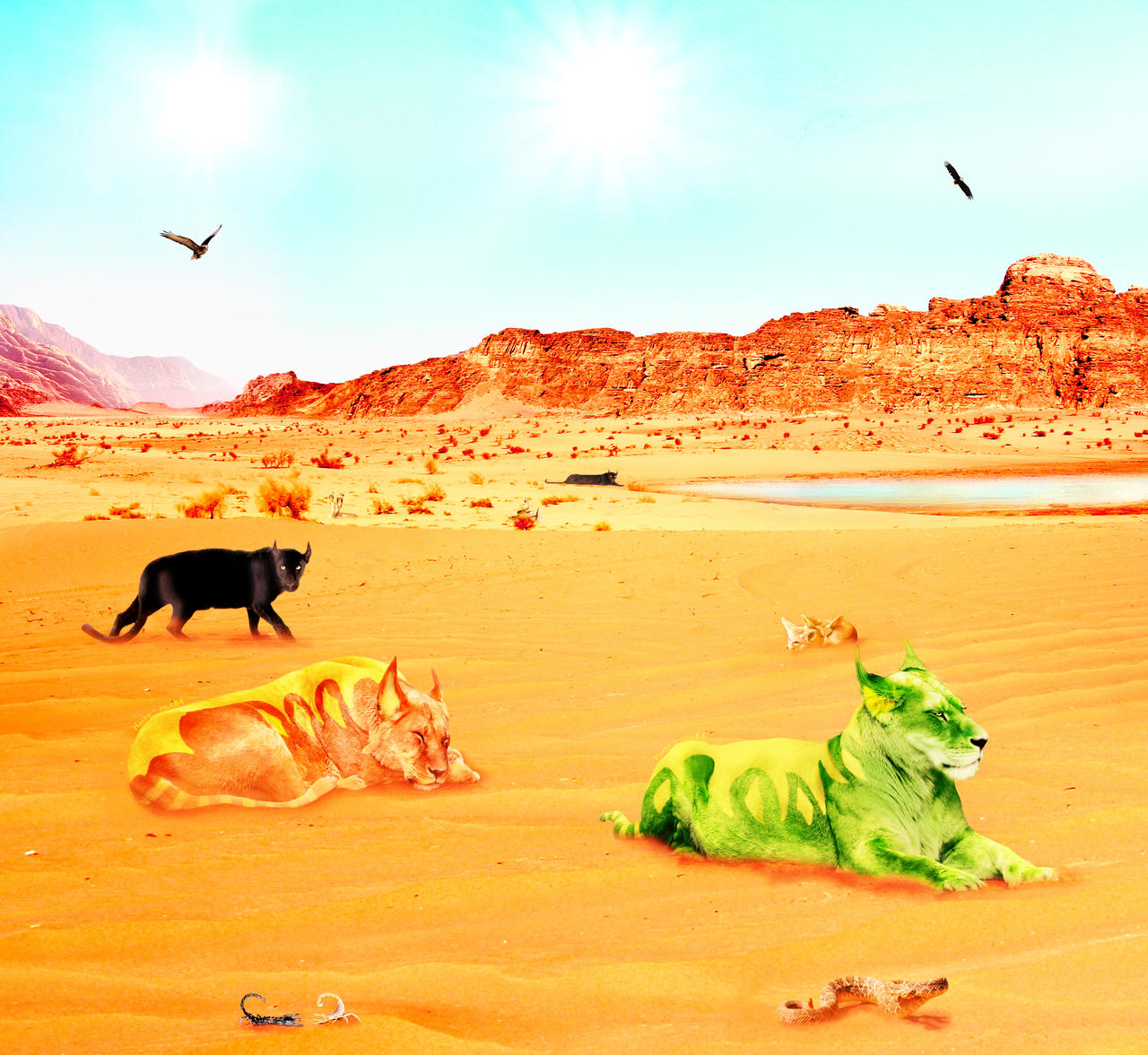 Day on Vulcan (Jim's mind landscape) by Prue84
