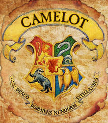 Camelot School of Witchcraft and Wizardry crest, 2 by Prue84