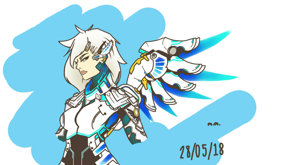 Mmd Mercy Overwatch Mercy // create new skin M.M. by mokmes031 on DeviantArt