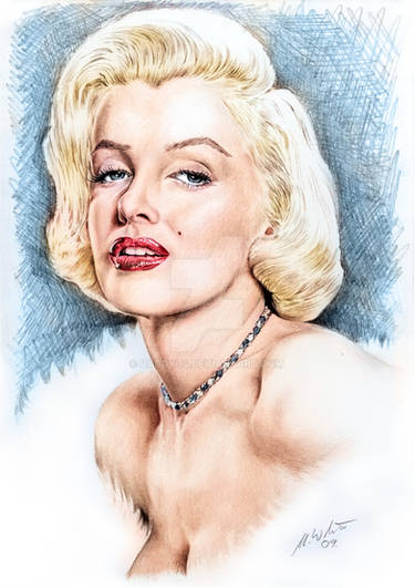 Marilyn Fur Colourised