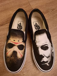 Custom painted Vans Halloween style!