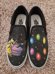 Custom Thanos and Infiniti stones shoes
