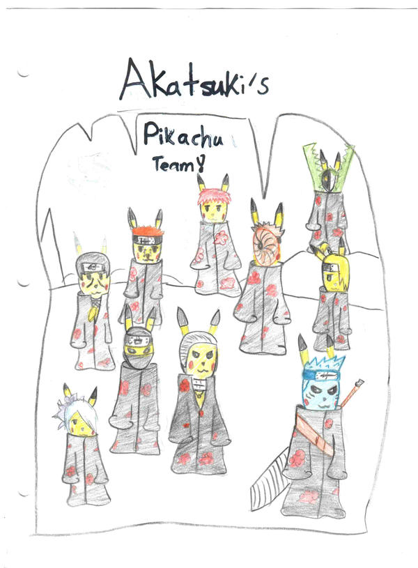 Akatsuki Pikachu Team