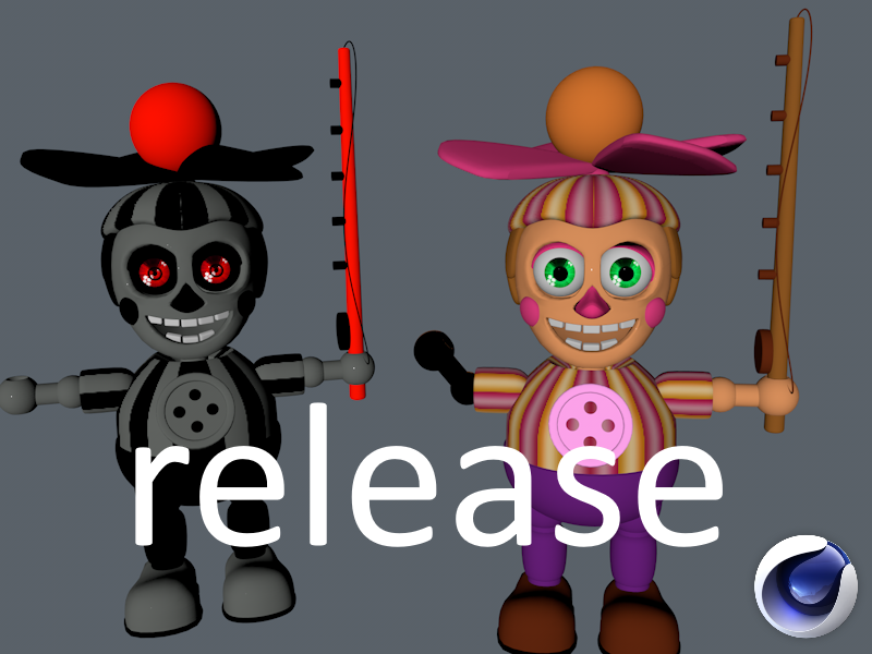 Cinema4D-Ports) FNaF World Pack C4D Release by Bun-Zai on DeviantArt