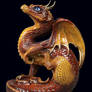 Brown scratching dragon