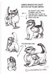 sketches of griffin chicks