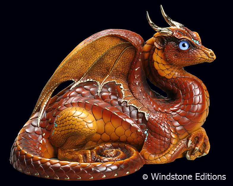 Lap dragon in brown