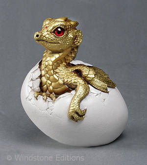 Golden hatching dragon