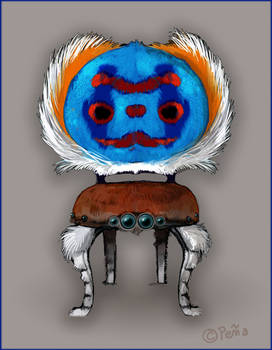 Peacock spider chair