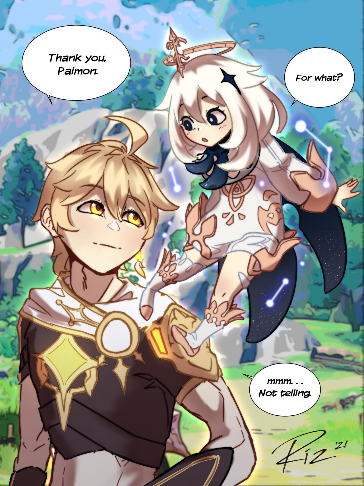 Paimon Appreciation Doodle by parizmoore on DeviantArt