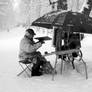 Painter in the snow II