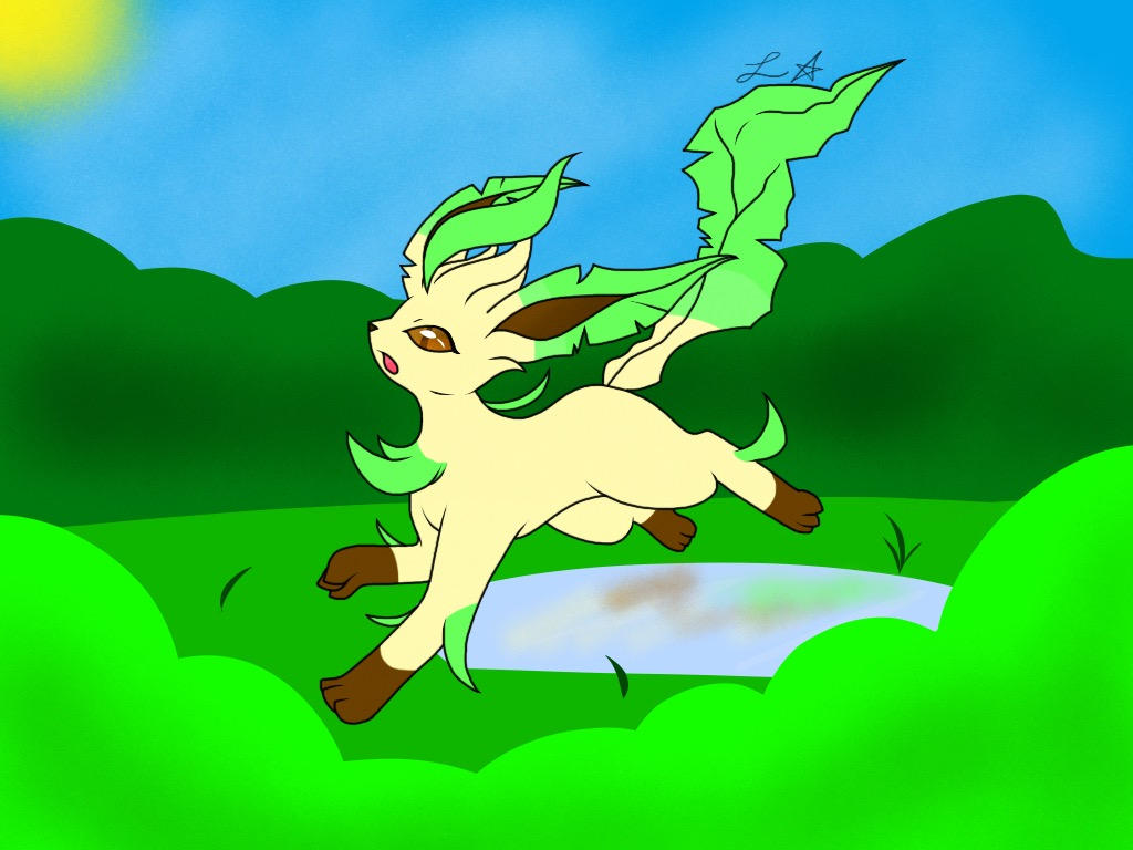 Leafia Leafeon Fan Art by MaxTheWinged on DeviantArt