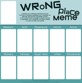 Wrong Place Meme - BLANK