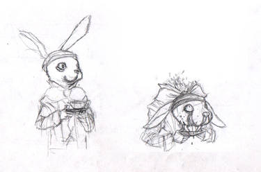 Madness in Alice / Hare sketch