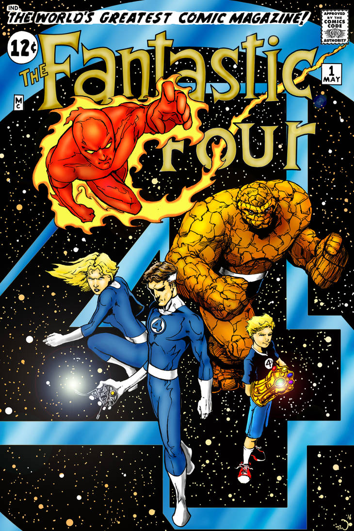 Fantastic Four Mock cover coloured
