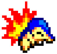 Pixel Art: Cyndaquil.