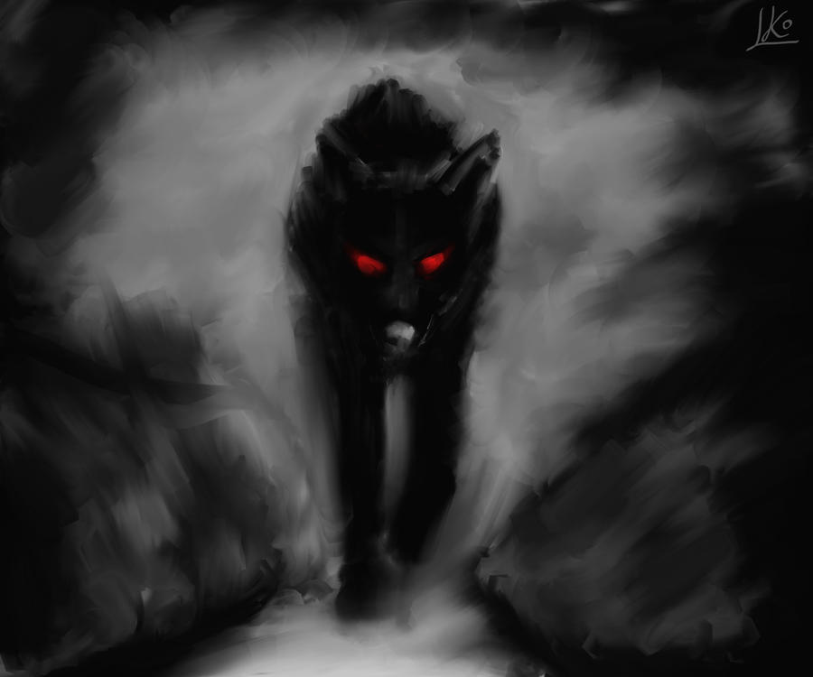Devil Wolf by Kleolanda on DeviantArt