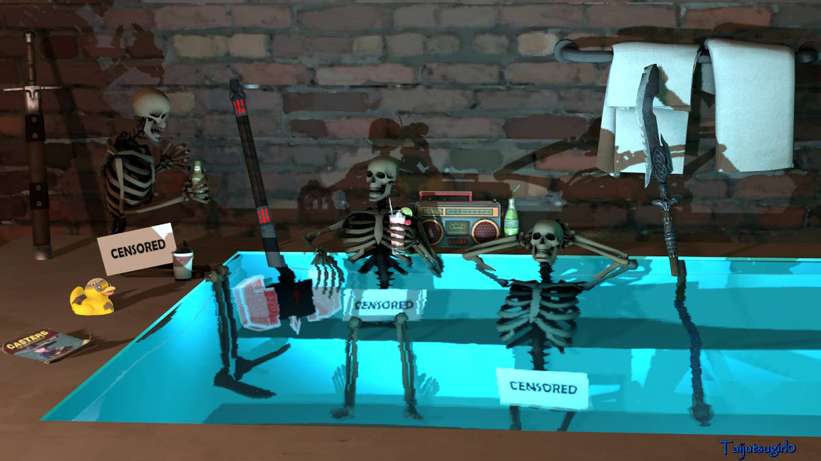 Skeleton Spa Skeleton Spa Day by Taijutsugirl0 on DeviantArt