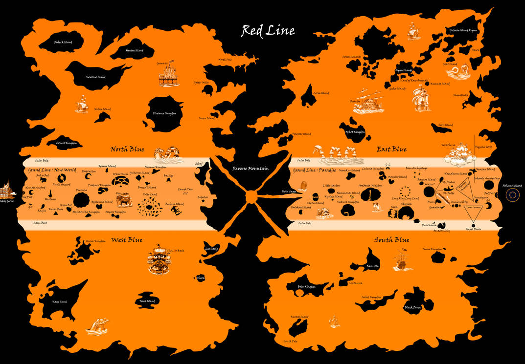 One Piece World Map Slick Version By Sharpsider On Deviantart
