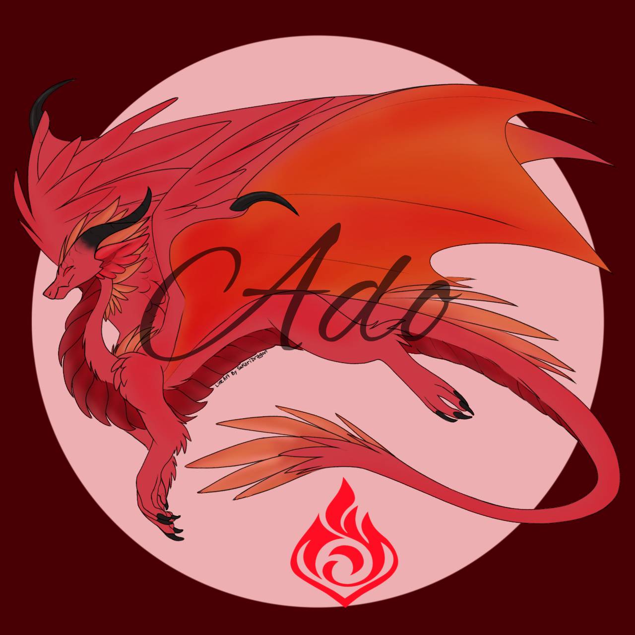Pyro dragon adopt by AdoAoba on DeviantArt