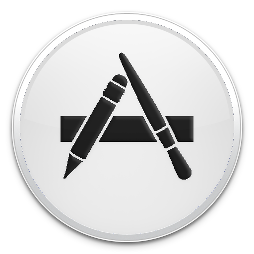 app store icon black
