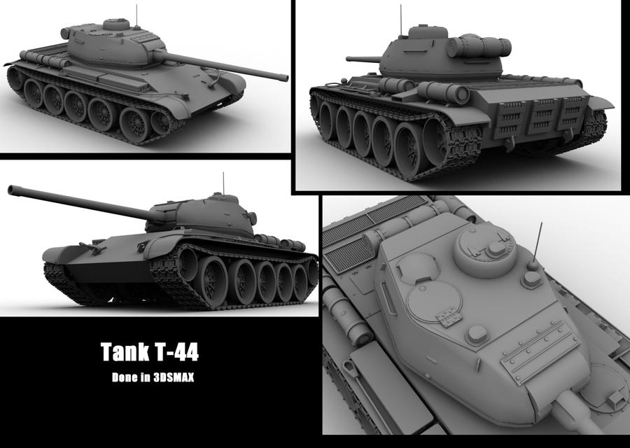 Tank T-44 by Funnynel42 on DeviantArt