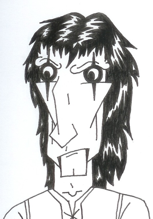 Alice Cooper Caricature: Angry