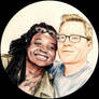 Oyin Oladejo and Anthony Rapp