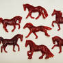 Meet the herd!  - wax horse sculptures