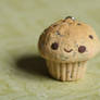 Chocolate Chip Clay Cupcake Charm (Tutorial)