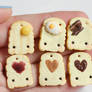 Toast Polymer Clay Charms
